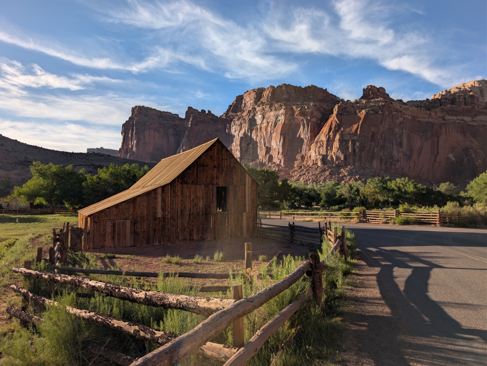 Historic barn at Capitol Reef National Park