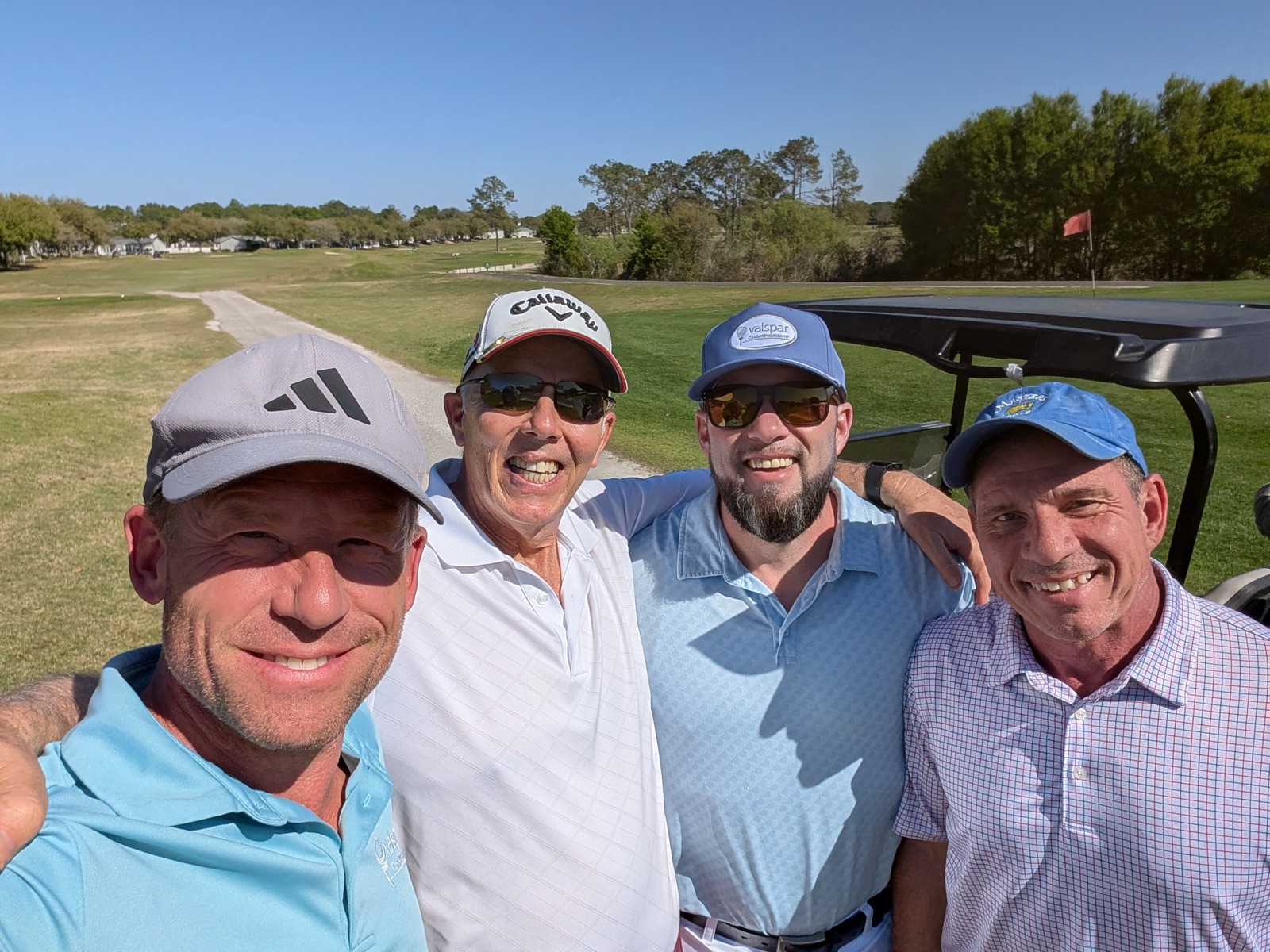 Golfing with friends